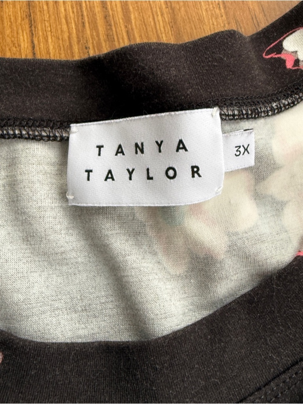 Tanya Taylor Floral Boxy Stretch Top 3X - Picture 2 of 6